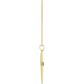14K Yellow Cross 18" Necklace